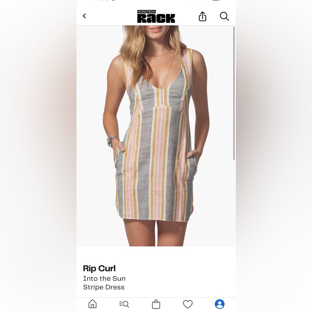 Rip Curl Multicolor Stripe Mini Dress